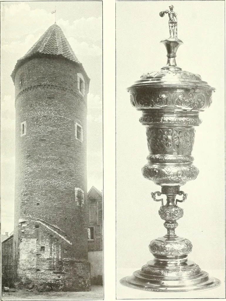 An illustration from Bau- und Kunstdenkmäler von Westfalen. Im Auftrage des Provinzial-Verbandes der Provinz Westfalen, 1897, leaf 206