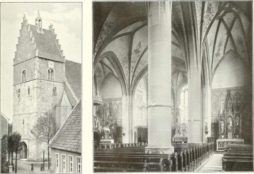 An illustration from Bau- und Kunstdenkmäler von Westfalen. Im Auftrage des Provinzial-Verbandes der Provinz Westfalen, 1897, leaf 242