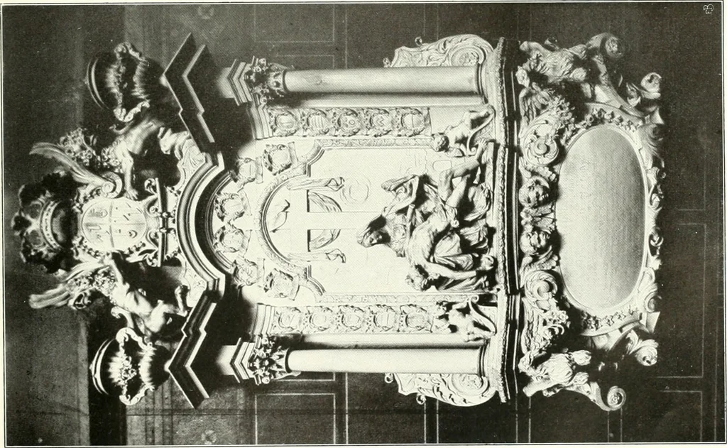 An illustration from Bau- und Kunstdenkmäler von Westfalen. Im Auftrage des Provinzial-Verbandes der Provinz Westfalen, 1897, leaf 266
