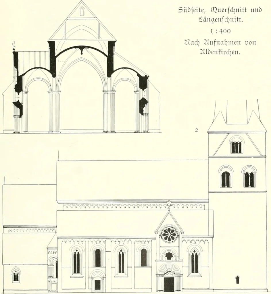 An illustration from Bau- und Kunstdenkmäler von Westfalen. Im Auftrage des Provinzial-Verbandes der Provinz Westfalen, 1897, leaf 40
