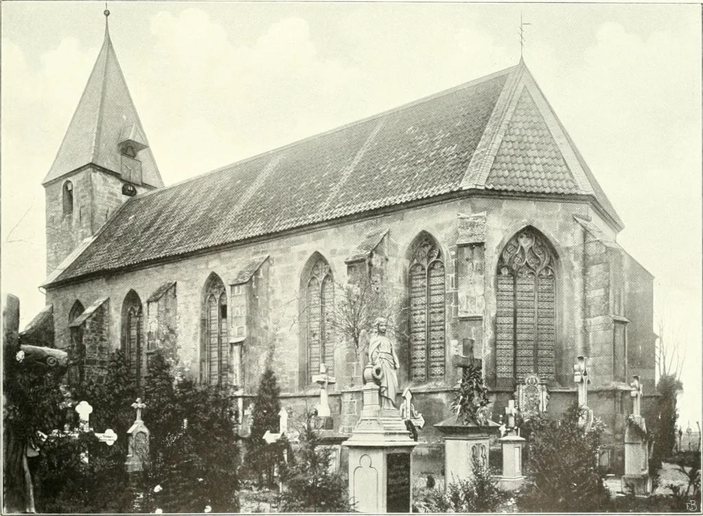 An illustration from Bau- und Kunstdenkmäler von Westfalen. Im Auftrage des Provinzial-Verbandes der Provinz Westfalen, 1897, leaf 74