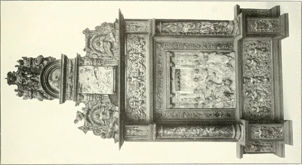 An illustration from Bau- und Kunstdenkmäler von Westfalen. Im Auftrage des Provinzial-Verbandes der Provinz Westfalen, 1897, leaf 76