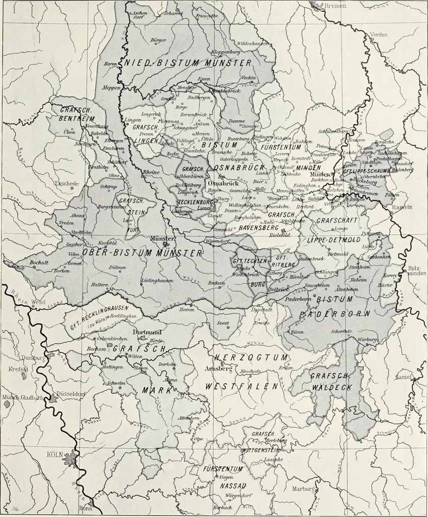 An illustration from Die Bau- und Kunstdenkmäler des Kreises Gelsenkirchen-Land, 1908, leaf 14