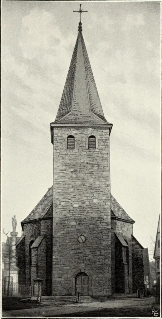 An illustration from Die Bau- und Kunstdenkmäler des Kreises Gelsenkirchen-Land, 1908, leaf 34