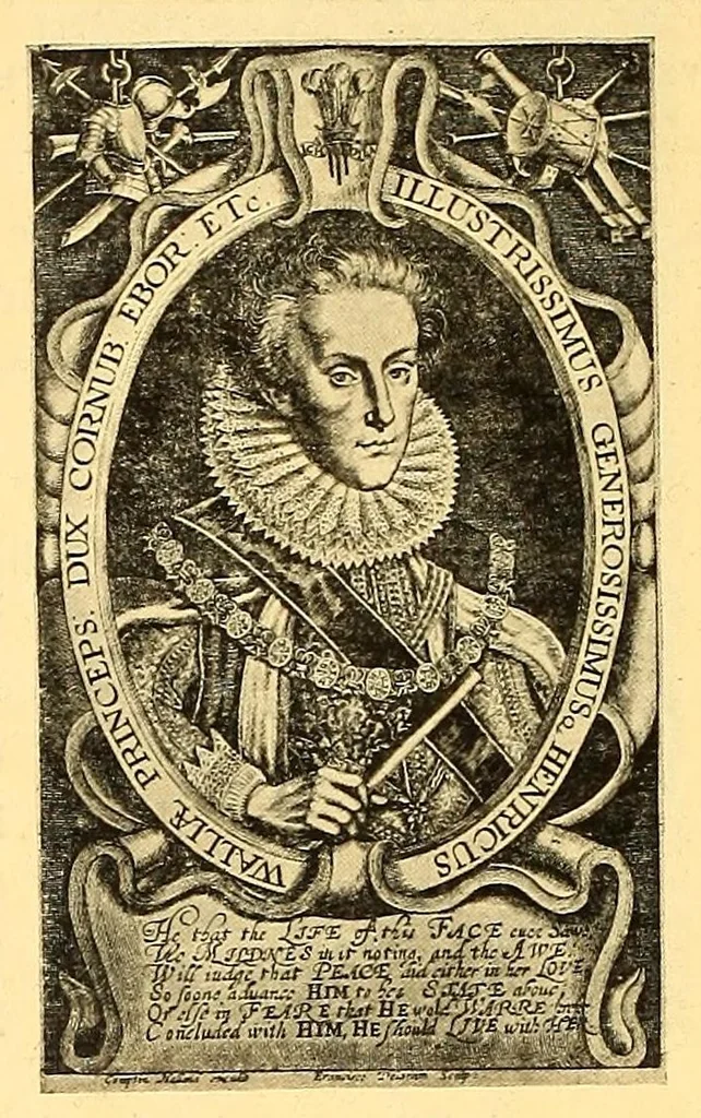 An illustration from Baziliologia, a booke of kings; notes on a rare series of engraved English royal portraits from William the Conqueror to James I, 1913, leaf 134