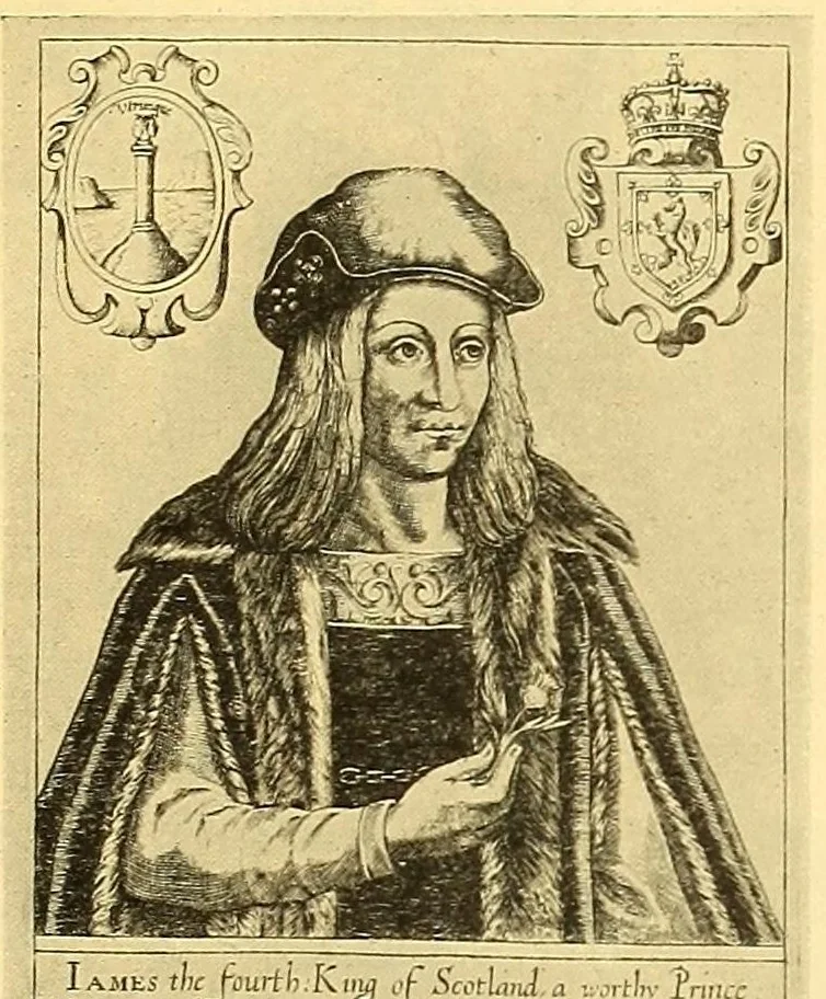An illustration from Baziliologia, a booke of kings; notes on a rare series of engraved English royal portraits from William the Conqueror to James I, 1913, leaf 175