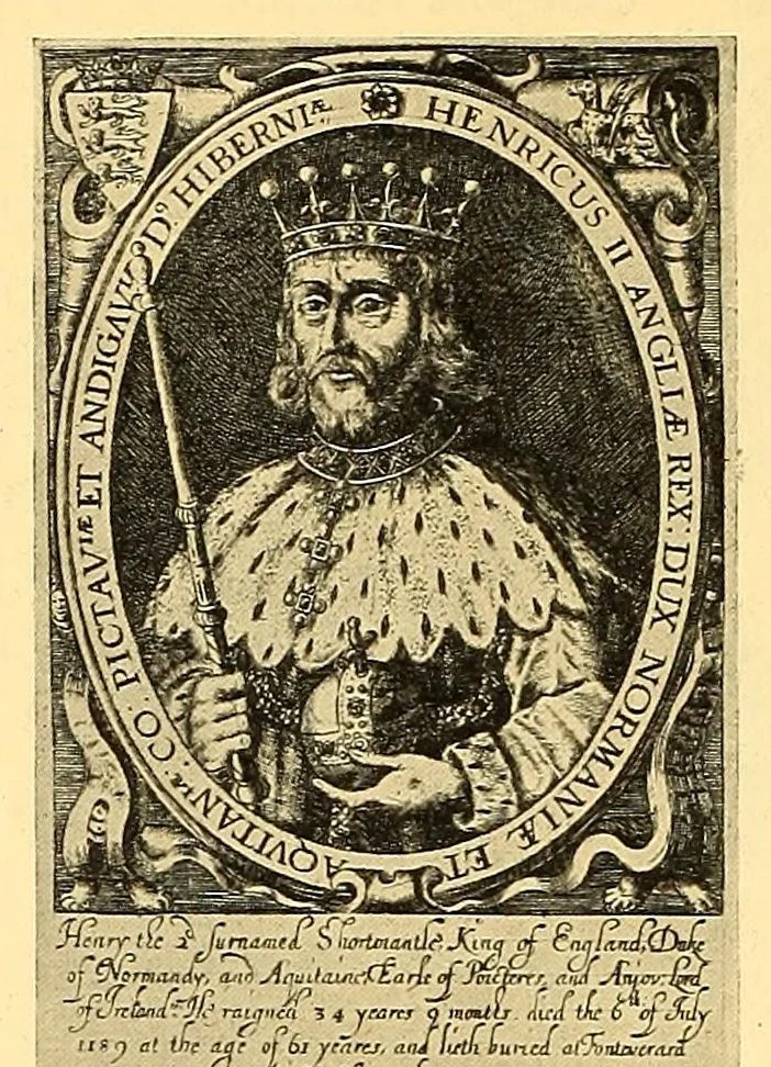 An illustration from Baziliologia, a booke of kings; notes on a rare series of engraved English royal portraits from William the Conqueror to James I, 1913, leaf 78
