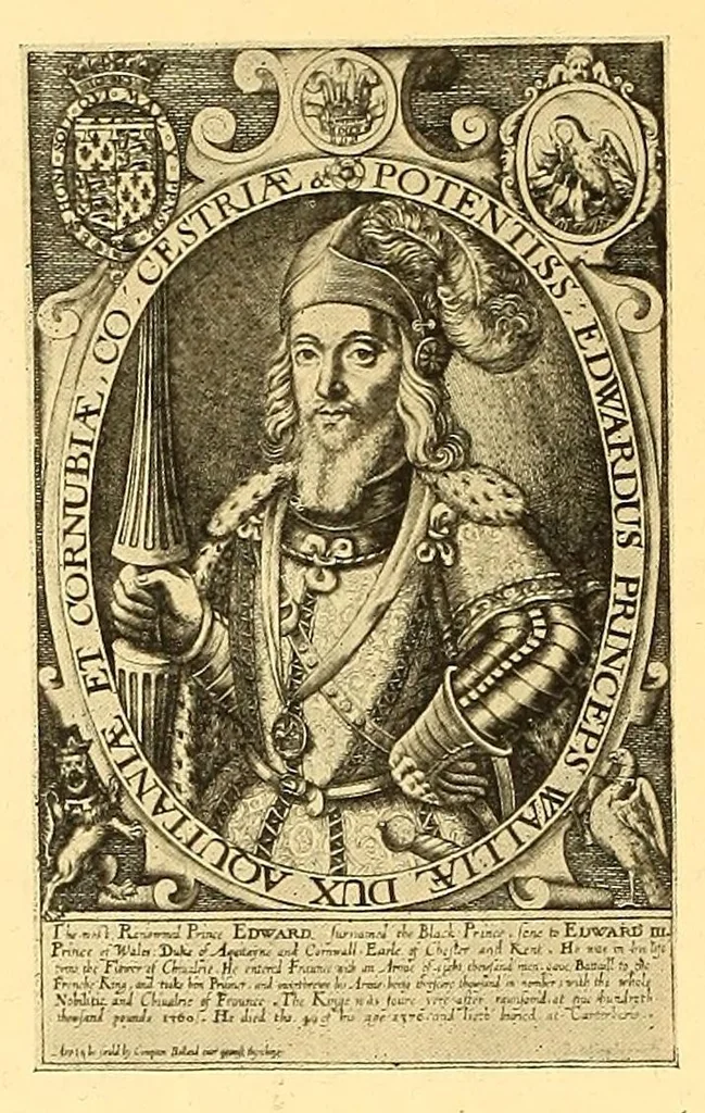 An illustration from Baziliologia, a booke of kings; notes on a rare series of engraved English royal portraits from William the Conqueror to James I, 1913, leaf 92