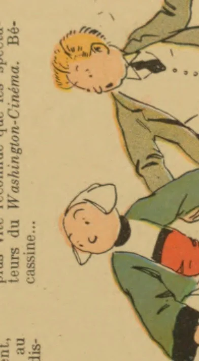 An illustration from Bécassine voyage;, 1921, leaf 56