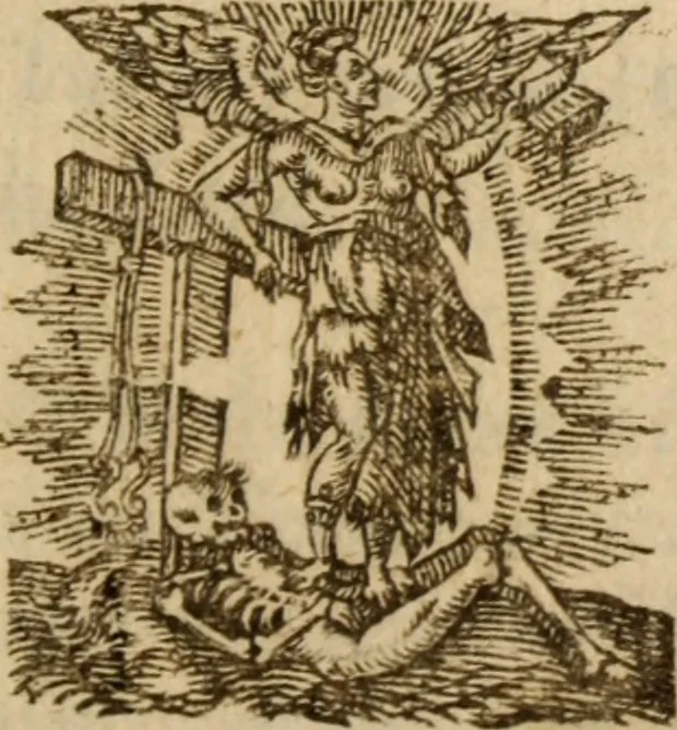 An illustration from Beames of divine light, breaking forth from severall places of Holy Scripture, as they were learnedly opened, in XXI. sermons ; The III. first being the fore-going sermons to that treatise called The bruised-reed, preached on the precedent words, by ... Richard Sibs .., 1639, leaf 94