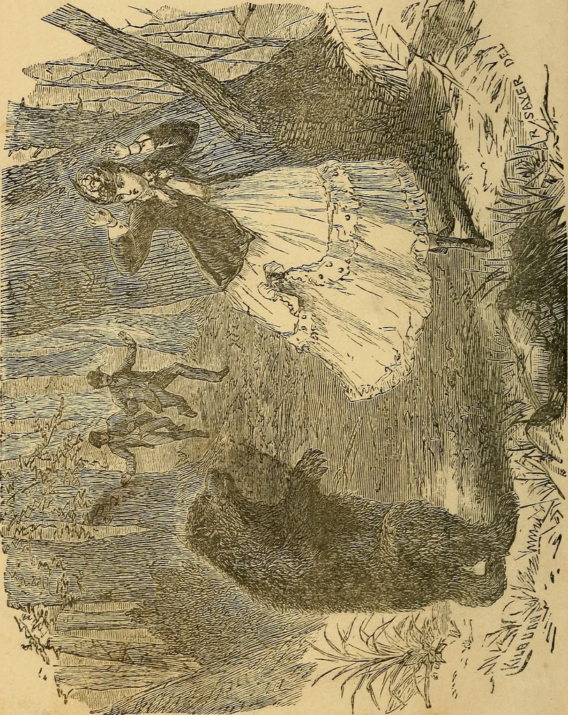 An illustration from Bear and forbear, or, The young skipper of Lake Ucayga, 1871, leaf 7