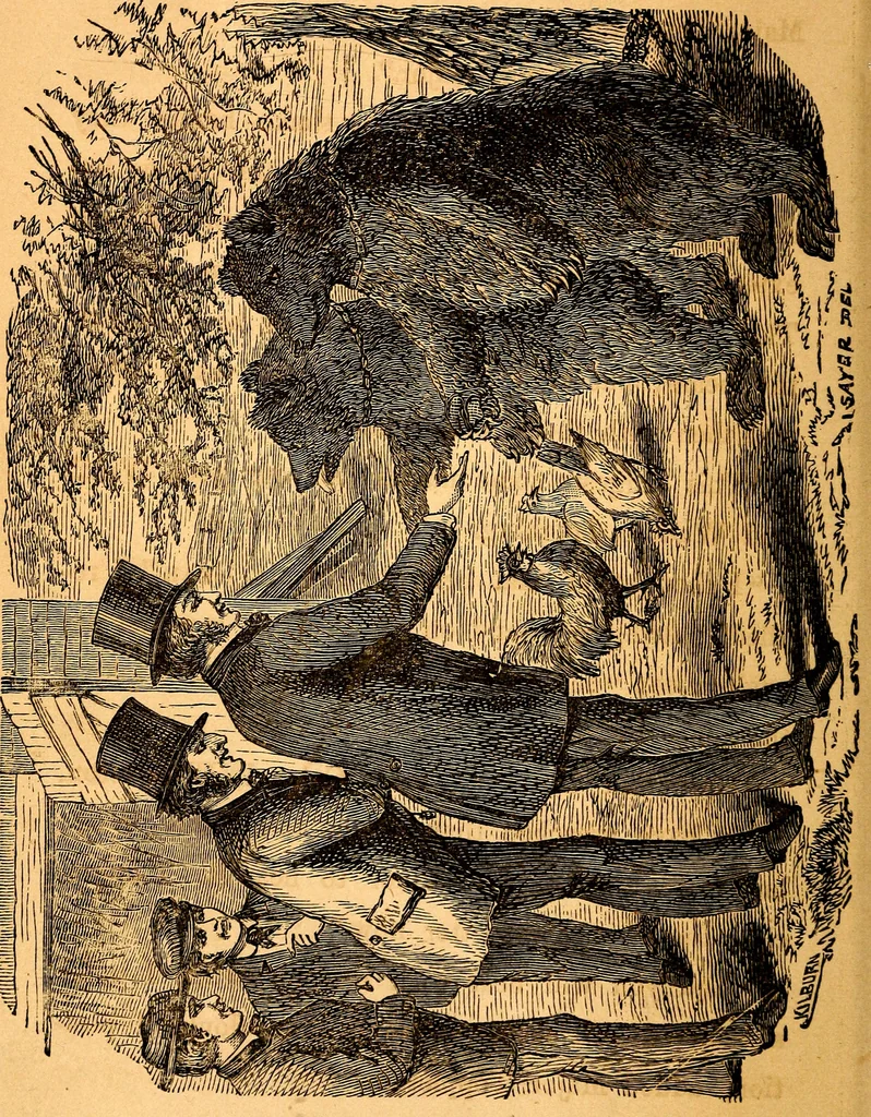 An illustration from Bear and forbear, or, The young skipper of Lake Ucayga, 1870, leaf 297