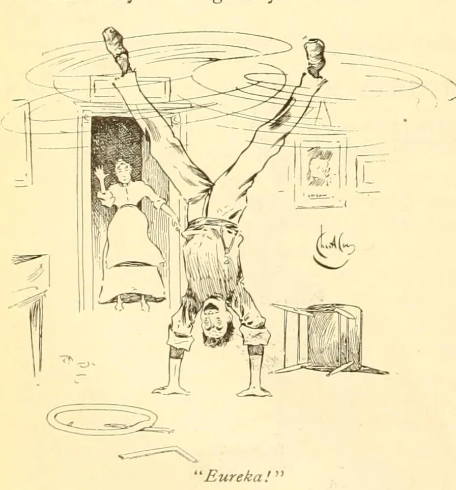 An illustration from The Bearings, 1890, leaf 606