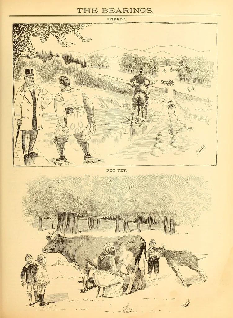 An illustration from The Bearings, 1890, leaf 95