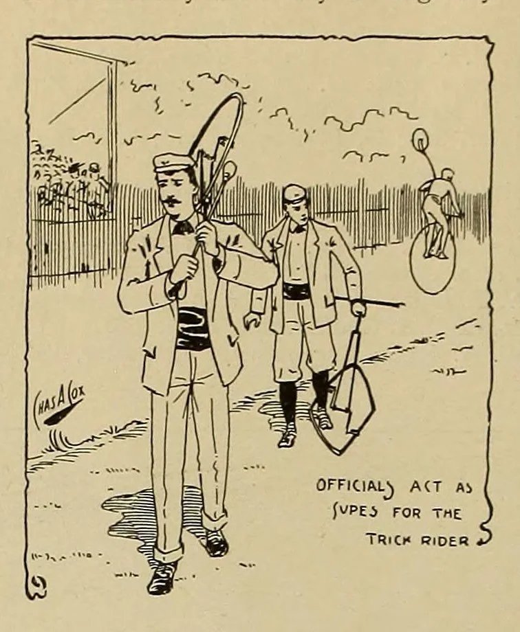 An illustration from The Bearings, 1890, leaf 38