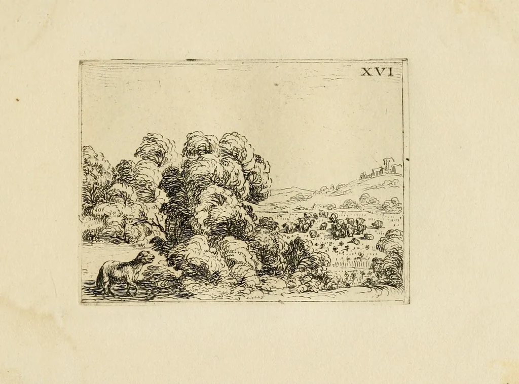 An illustration from Vita beatae Mariae Vir. Matris Dei emblematib[us] delineata, 1646, leaf 37
