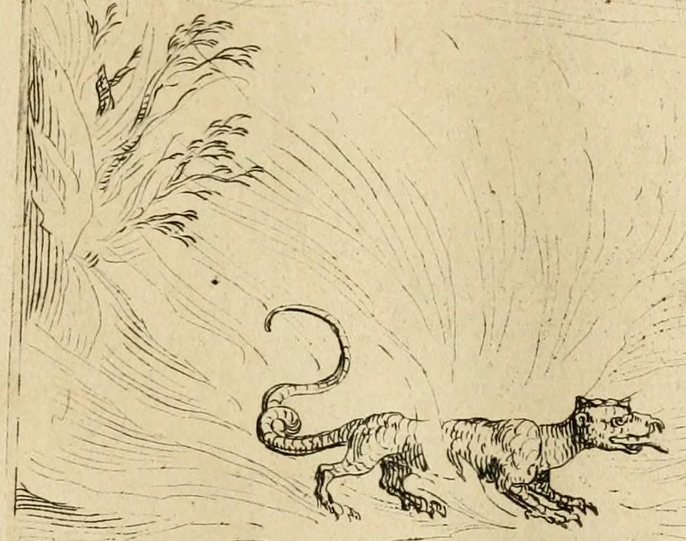 An illustration from Vita beatae Mariae Vir. Matris Dei emblematib[us] delineata, 1646, leaf 7