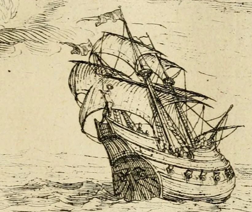 An illustration from Vita beatae Mariae Vir. Matris Dei emblematib[us] delineata, 1646, leaf 9