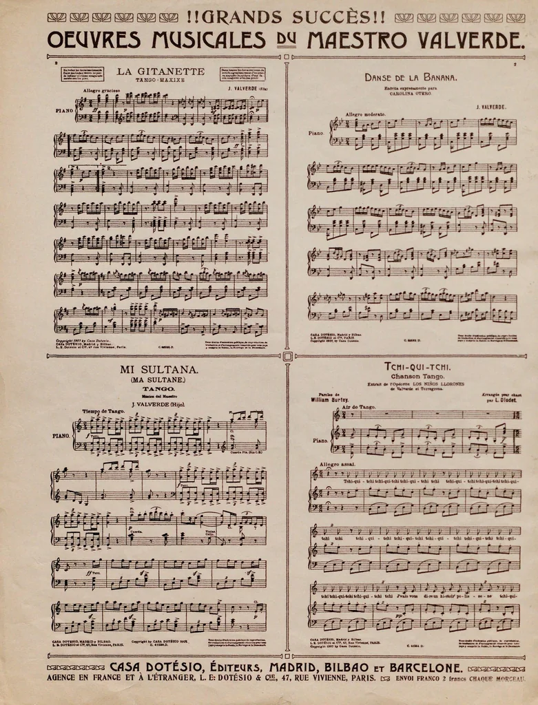 An illustration from Le beau tejada, 1908, leaf 2
