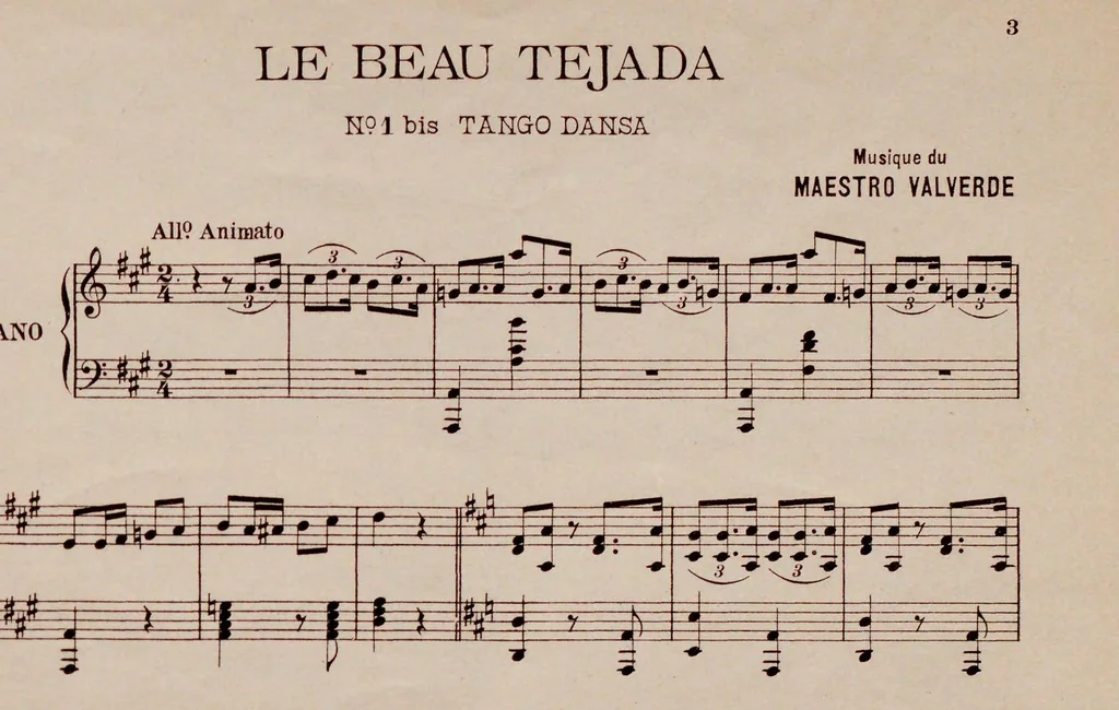An illustration from Le beau tejada, 1908, leaf 5