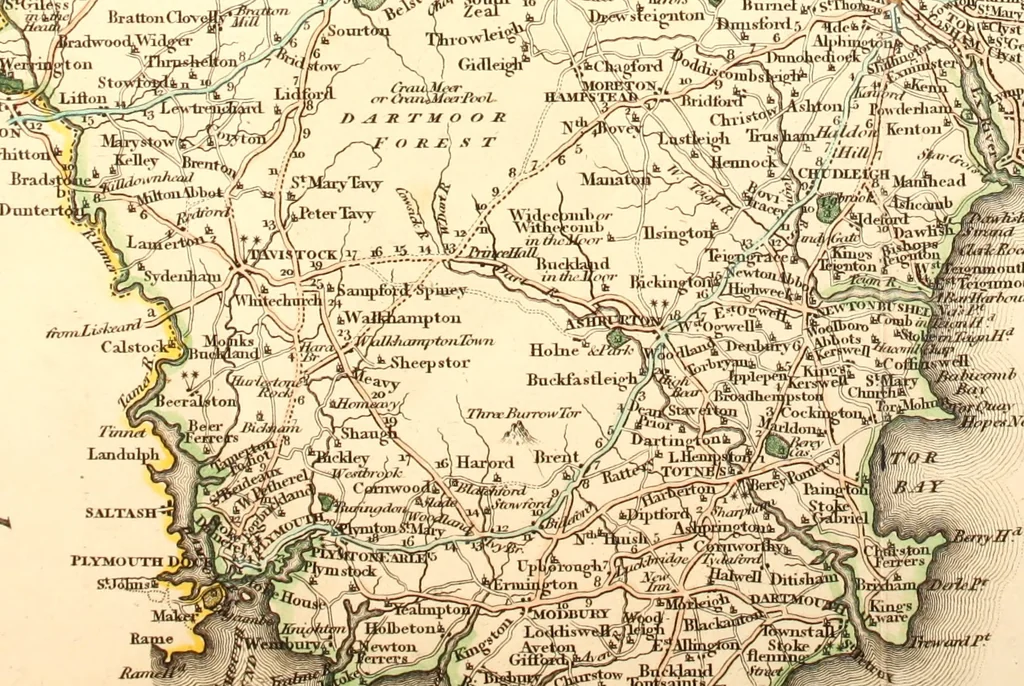 An illustration from The Beauties of England and Wales, or, Delineations, topographical, historical, and descriptive, of each county, 1801, leaf 4