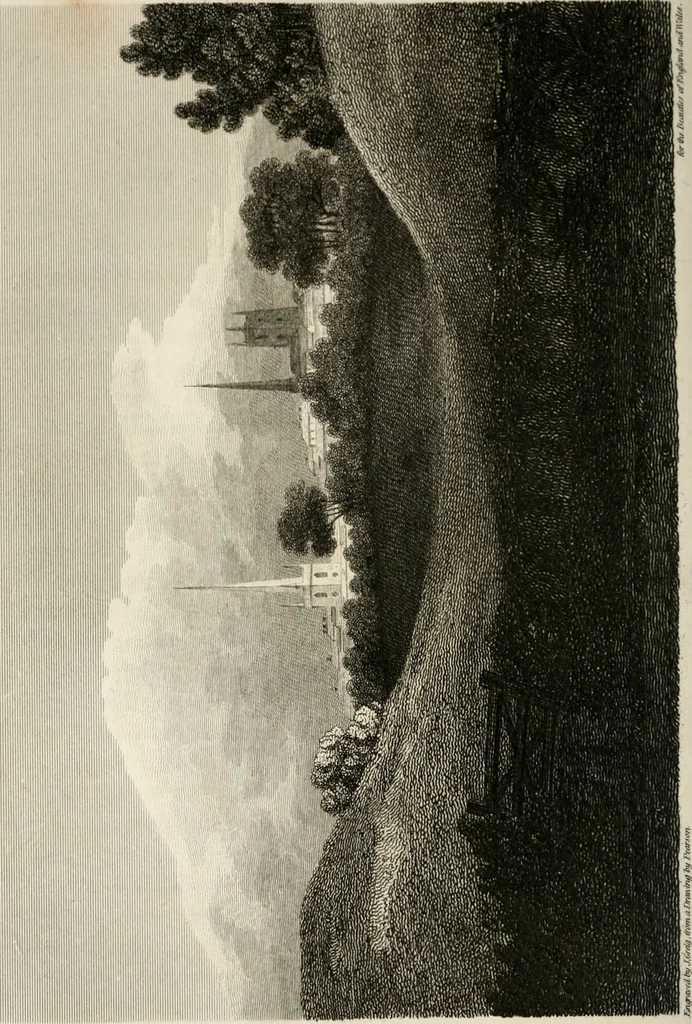 An illustration from The Beauties of England and Wales, or, Delineations, topographical, historical, and descriptive, of each county, 1801, leaf 107
