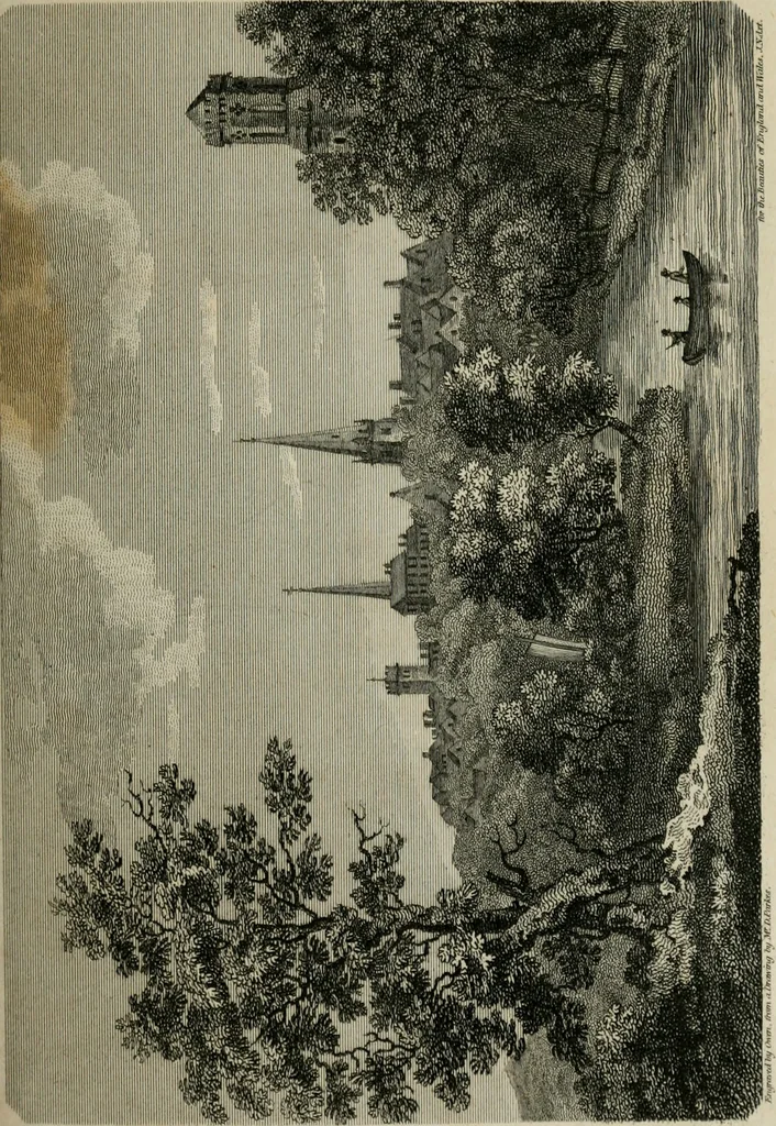 An illustration from The Beauties of England and Wales, or, Delineations, topographical, historical, and descriptive, of each county, 1801, leaf 96