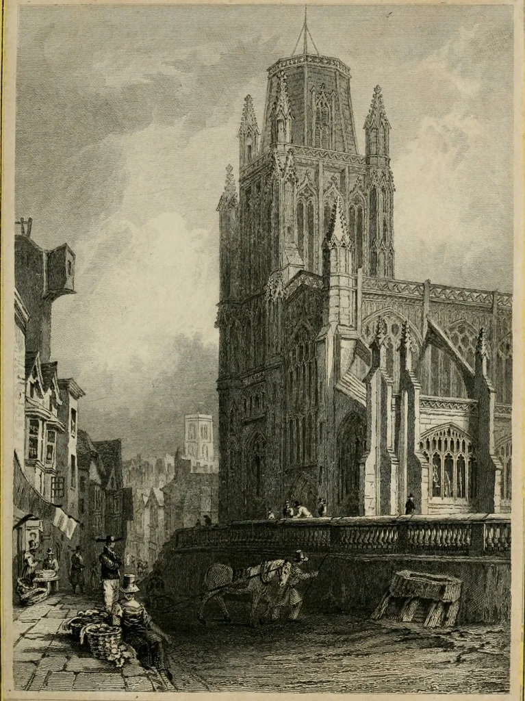 An illustration from The Beauties of England and Wales, or, Delineations, topographical, historical, and descriptive, of each county, 1801, leaf 72