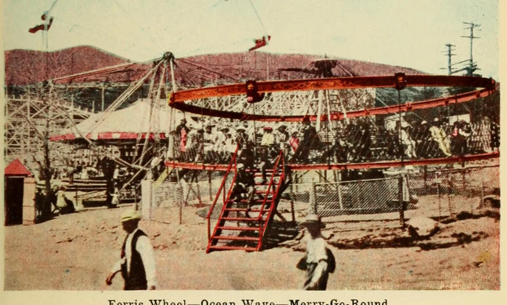 An illustration from Beautiful Columbia Gardens : the far-famed pleasure resort of Butte, leaf 27
