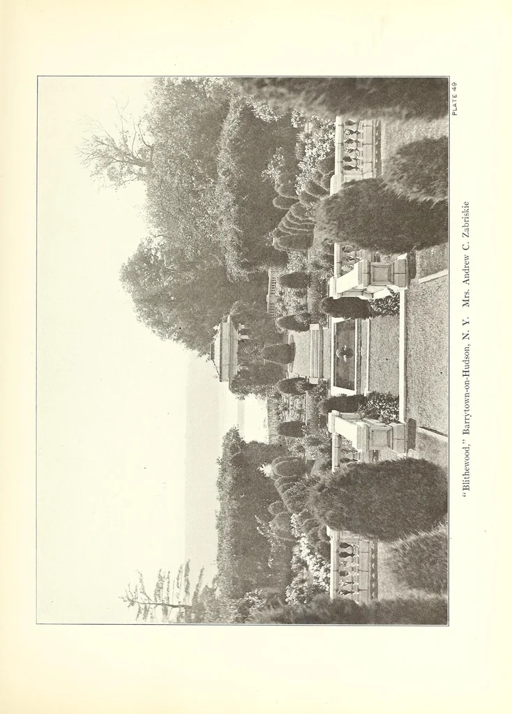 An illustration from Beautiful gardens in America, 1916, leaf 147