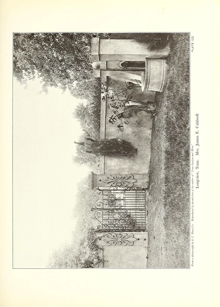 An illustration from Beautiful gardens in America, 1916, leaf 307