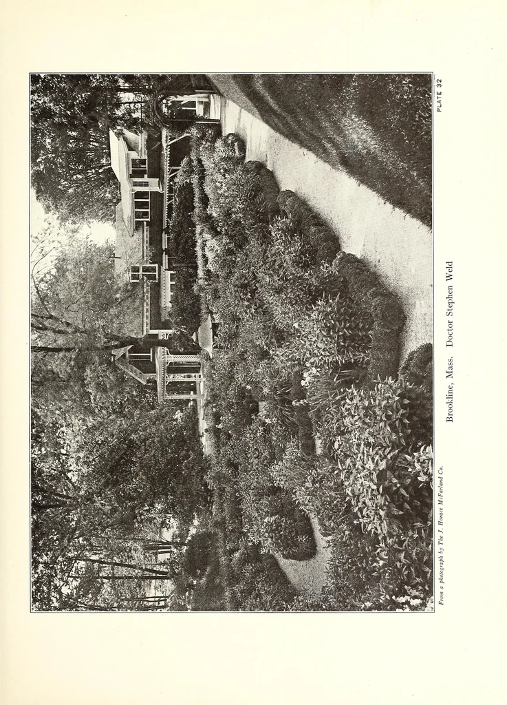 An illustration from Beautiful gardens in America, 1915, leaf 105