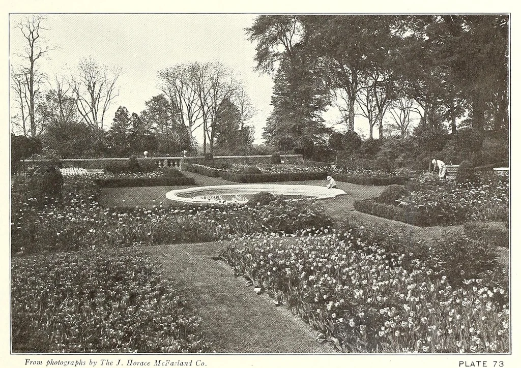 An illustration from Beautiful gardens in America, 1915, leaf 189