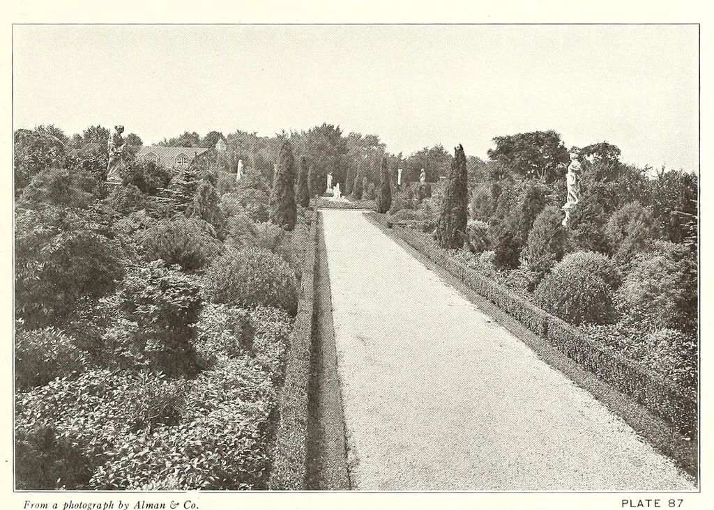 An illustration from Beautiful gardens in America, 1915, leaf 225