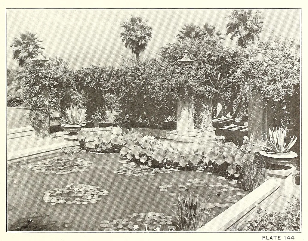 An illustration from Beautiful gardens in America, 1915, leaf 351
