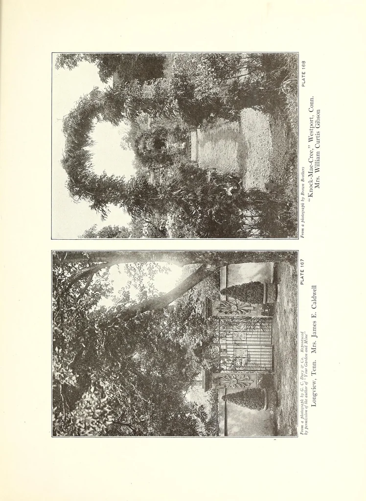 An illustration from Beautiful gardens in America, 1915, leaf 393