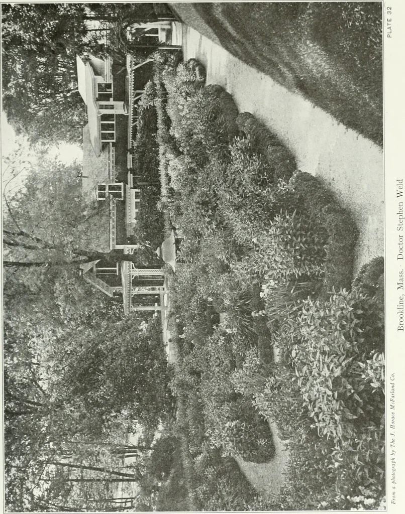 An illustration from Beautiful gardens in America, 1915, leaf 100