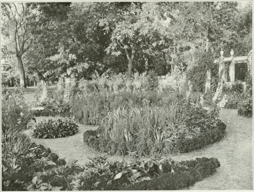 An illustration from Beautiful gardens in America, 1915, leaf 102
