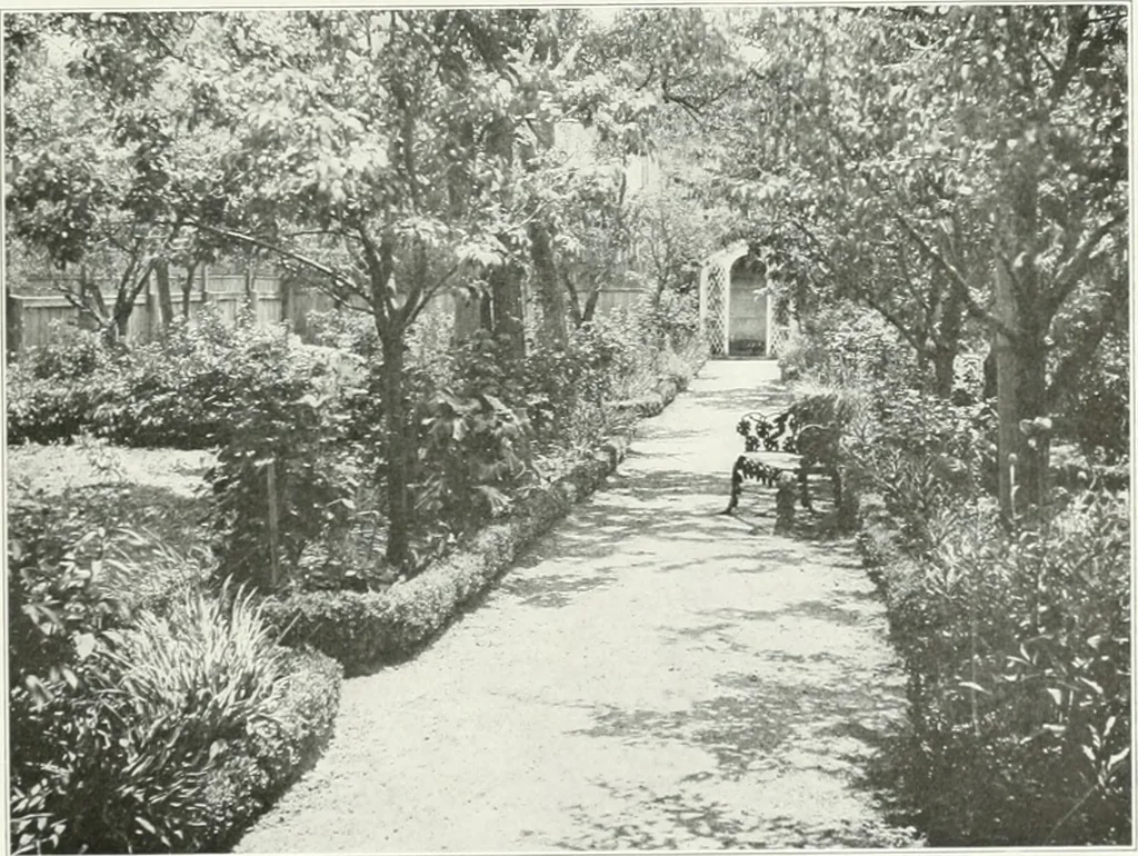 An illustration from Beautiful gardens in America, 1915, leaf 102