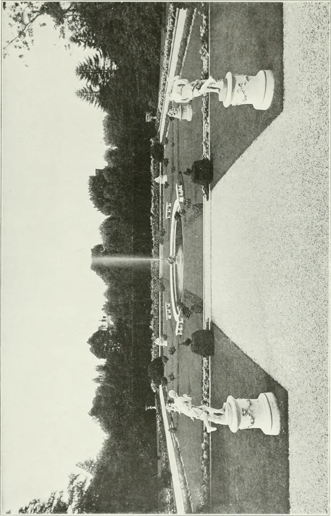 An illustration from Beautiful gardens in America, 1915, leaf 110