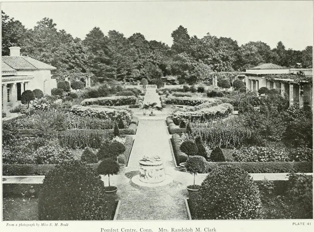 An illustration from Beautiful gardens in America, 1915, leaf 120