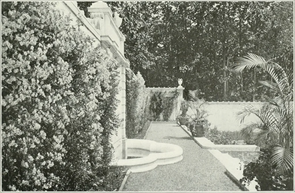 An illustration from Beautiful gardens in America, 1915, leaf 122