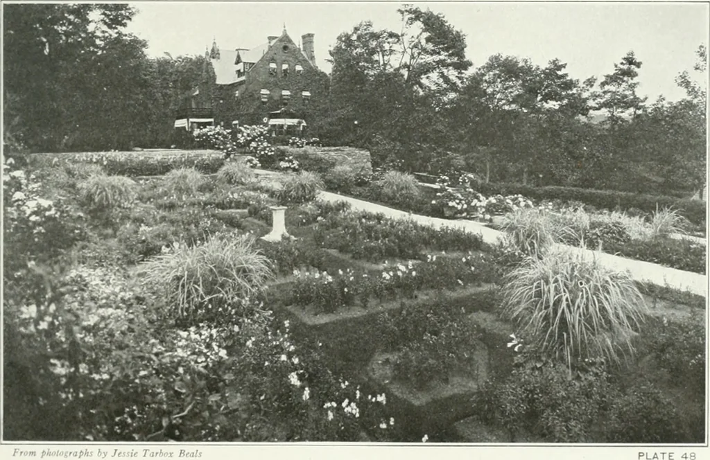 An illustration from Beautiful gardens in America, 1915, leaf 138