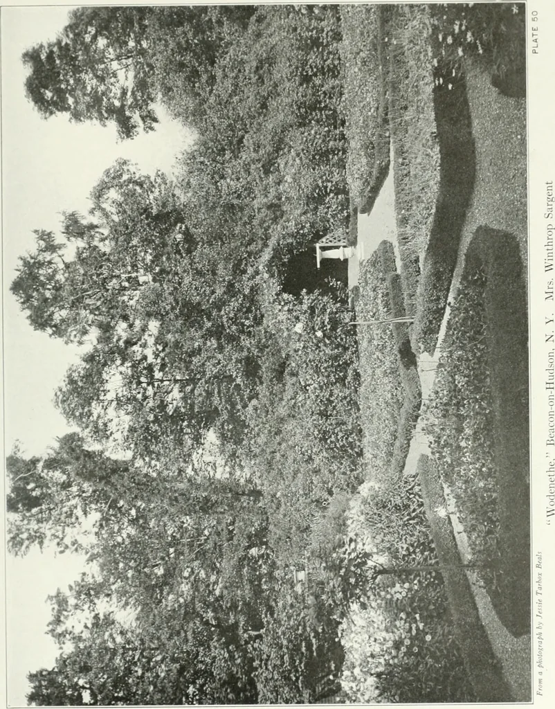 An illustration from Beautiful gardens in America, 1915, leaf 142
