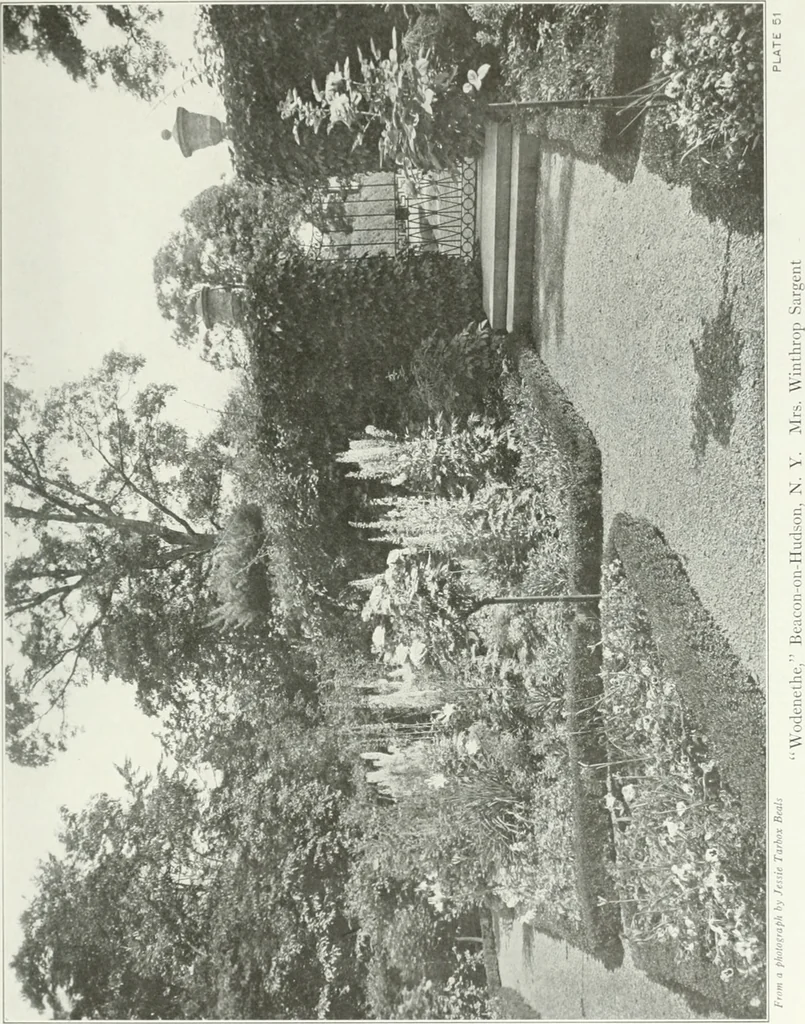 An illustration from Beautiful gardens in America, 1915, leaf 144