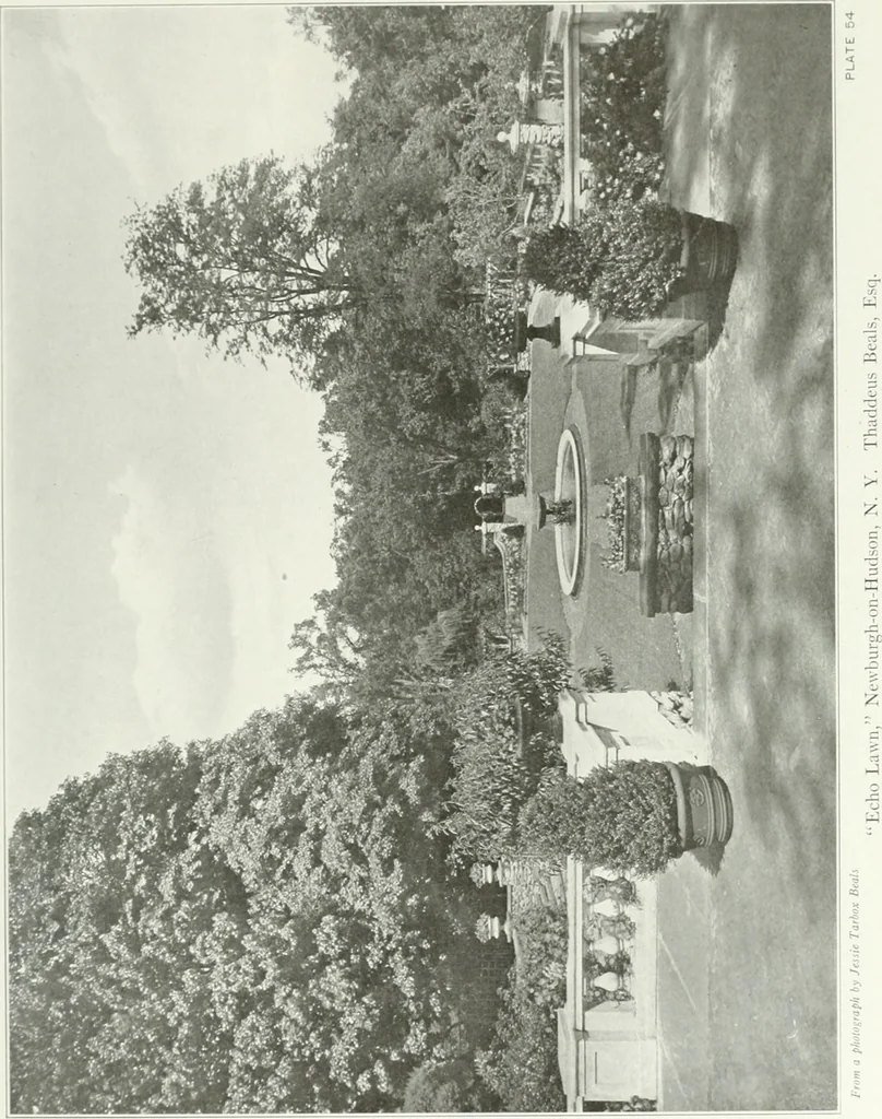 An illustration from Beautiful gardens in America, 1915, leaf 148
