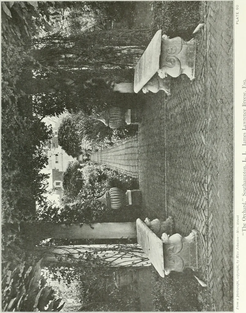 An illustration from Beautiful gardens in America, 1915, leaf 164