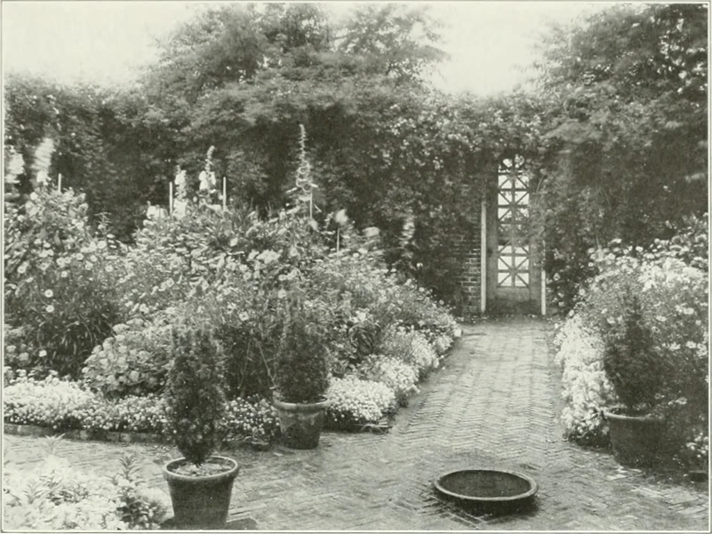 An illustration from Beautiful gardens in America, 1915, leaf 172