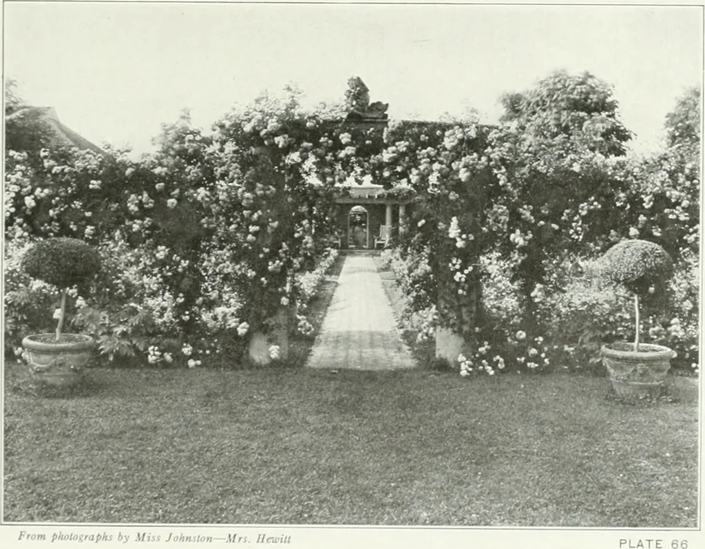 An illustration from Beautiful gardens in America, 1915, leaf 172