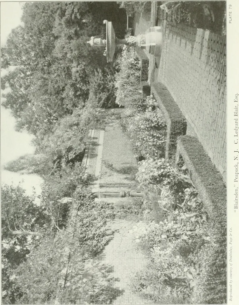 An illustration from Beautiful gardens in America, 1915, leaf 200